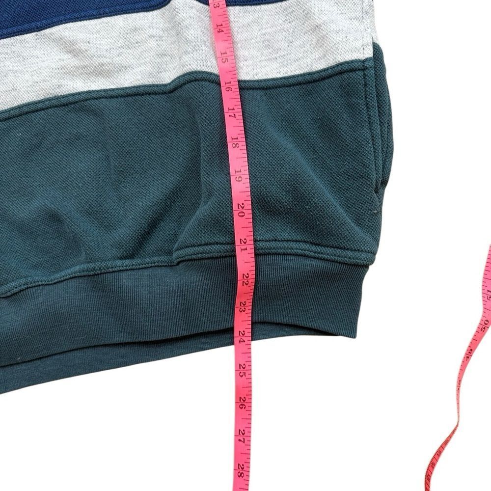 90s Vintage AZ Sport Color Block Collared Sweatshirt Large - Picture 6 of 6